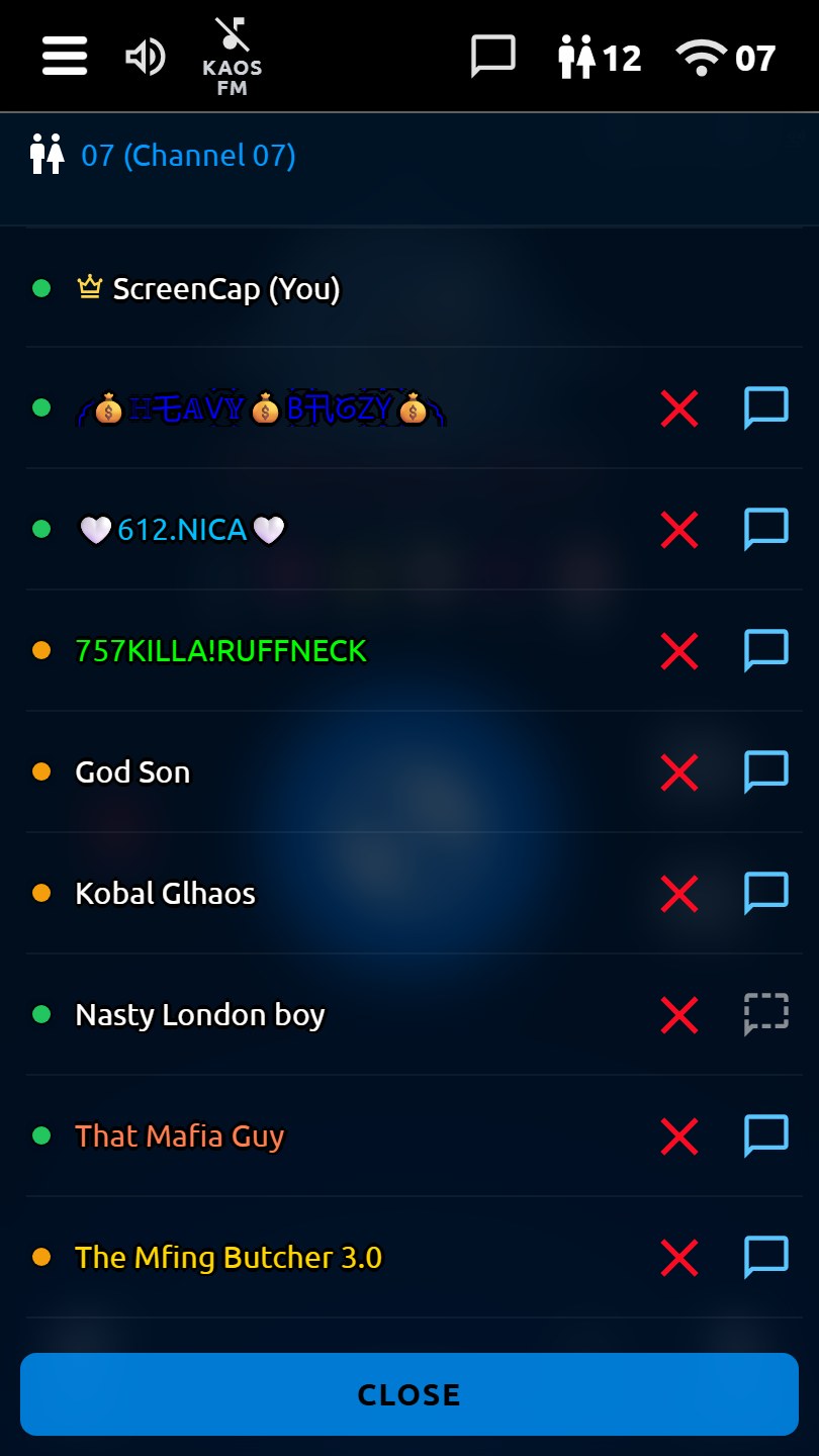 User list